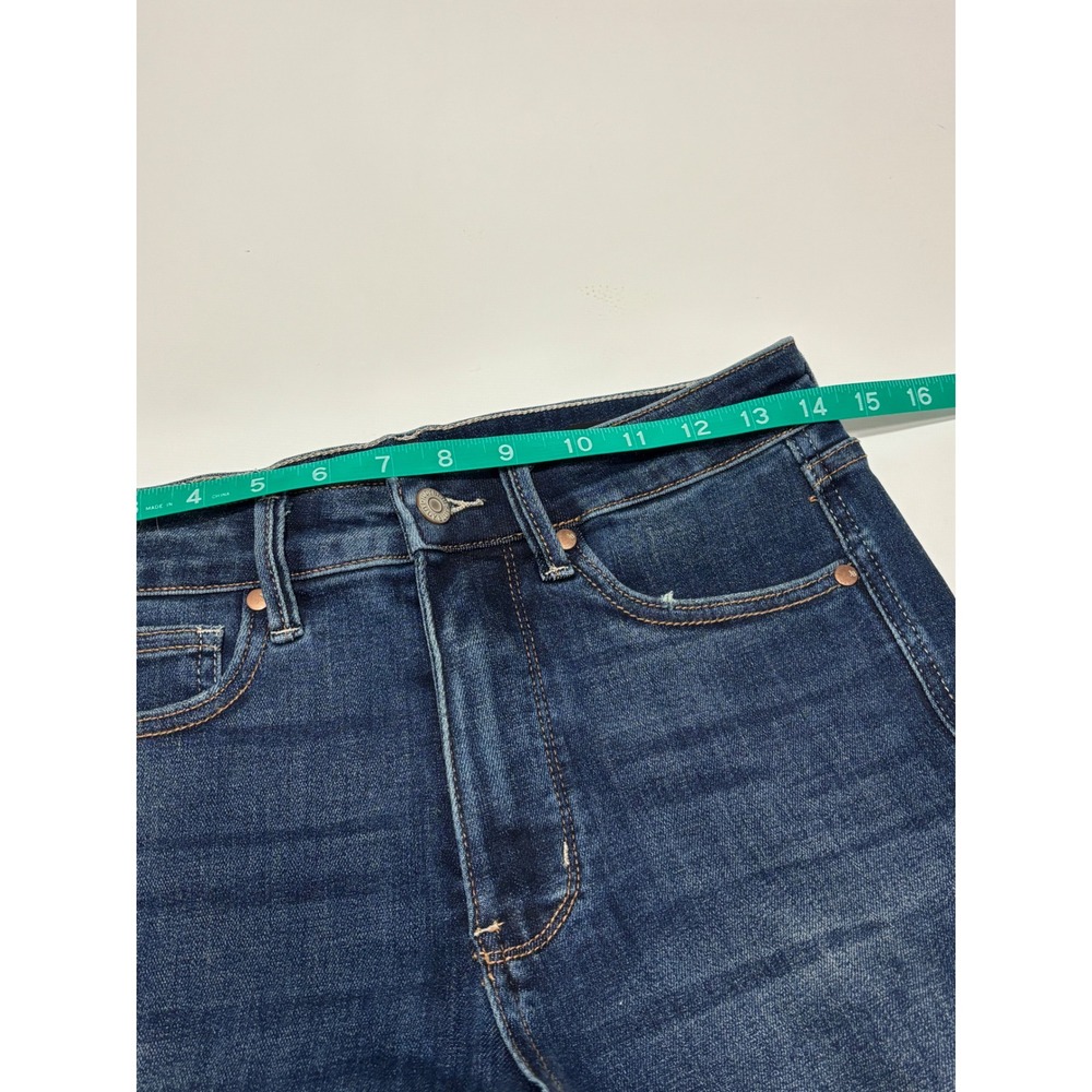 Judy Blue Jeans Women 7/28 Dark Wash Straight Fit High Rise Stretch JB88869DK - Picture 6 of 10